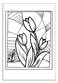 Printable stained glass coloring pages the ultimate stress