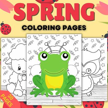 Printable spring summer coloring pages sheets