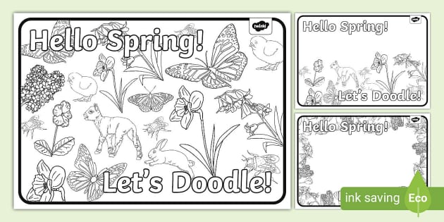 Lets doodle spring