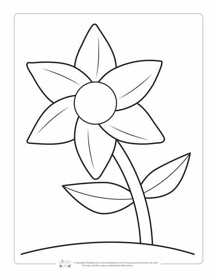 Spring coloring pages for kids