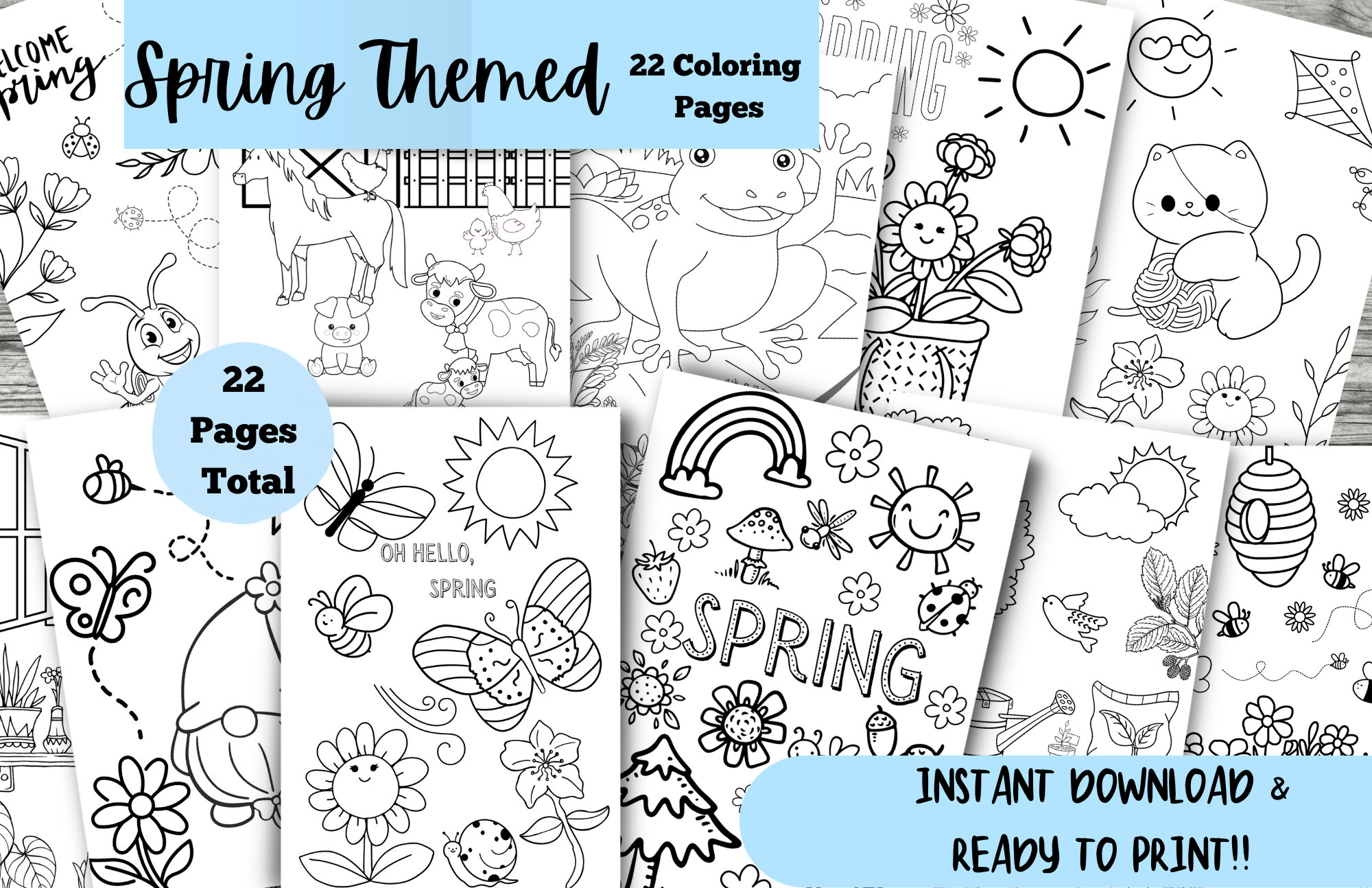 Spring coloring pages coloring pages printable coloring