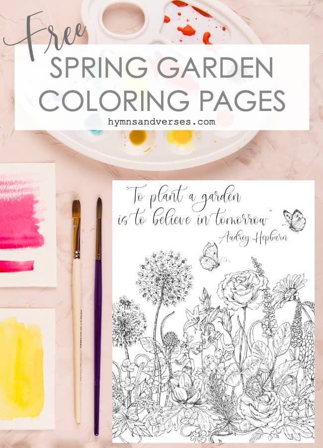 Spring coloring pages