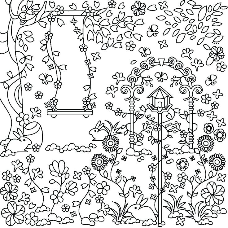 Spring coloring pages