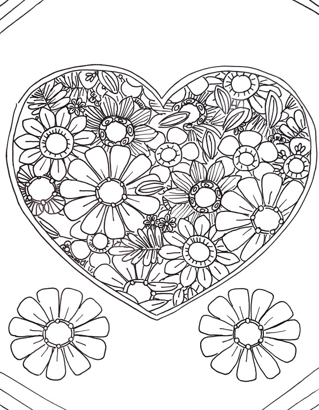 Free coloring book for spring