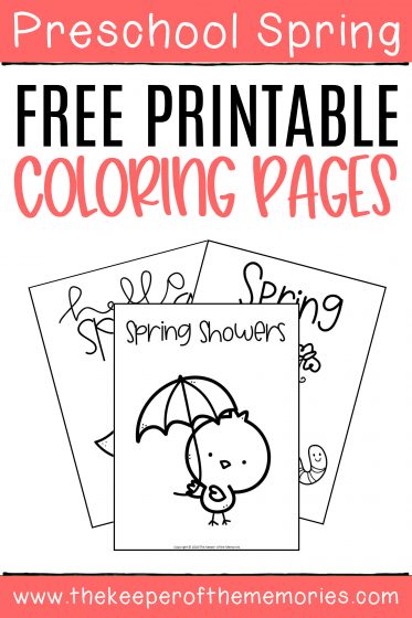 Free printable spring coloring pages