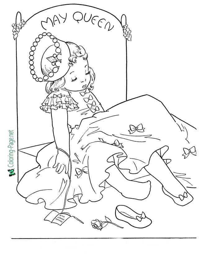 Spring coloring pages