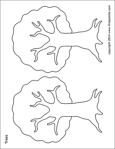 Tree templates free printable templates coloring pages