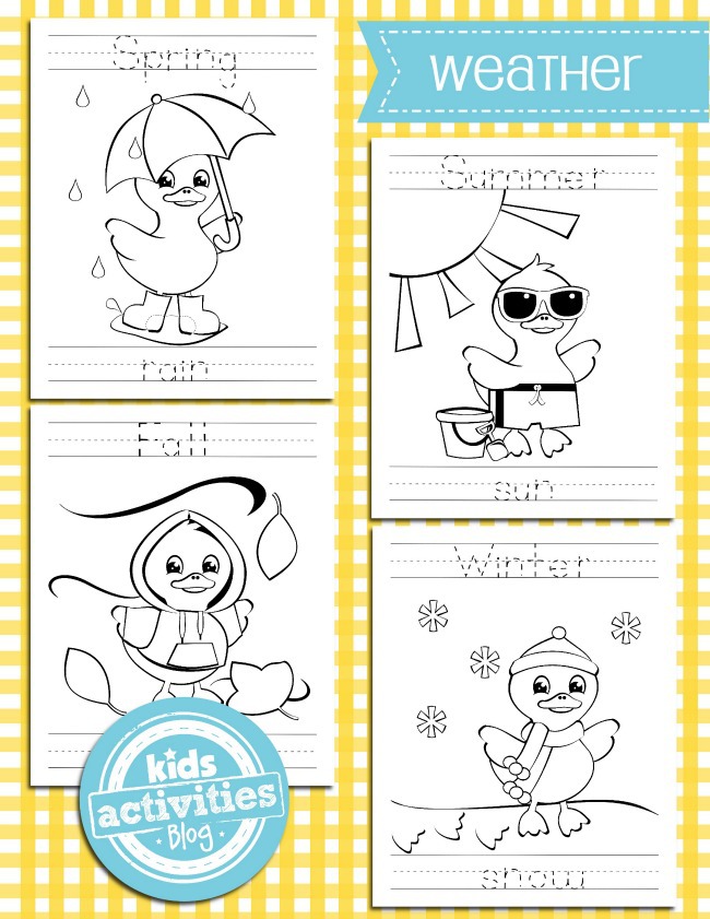 Weather coloring pages kids activities blog