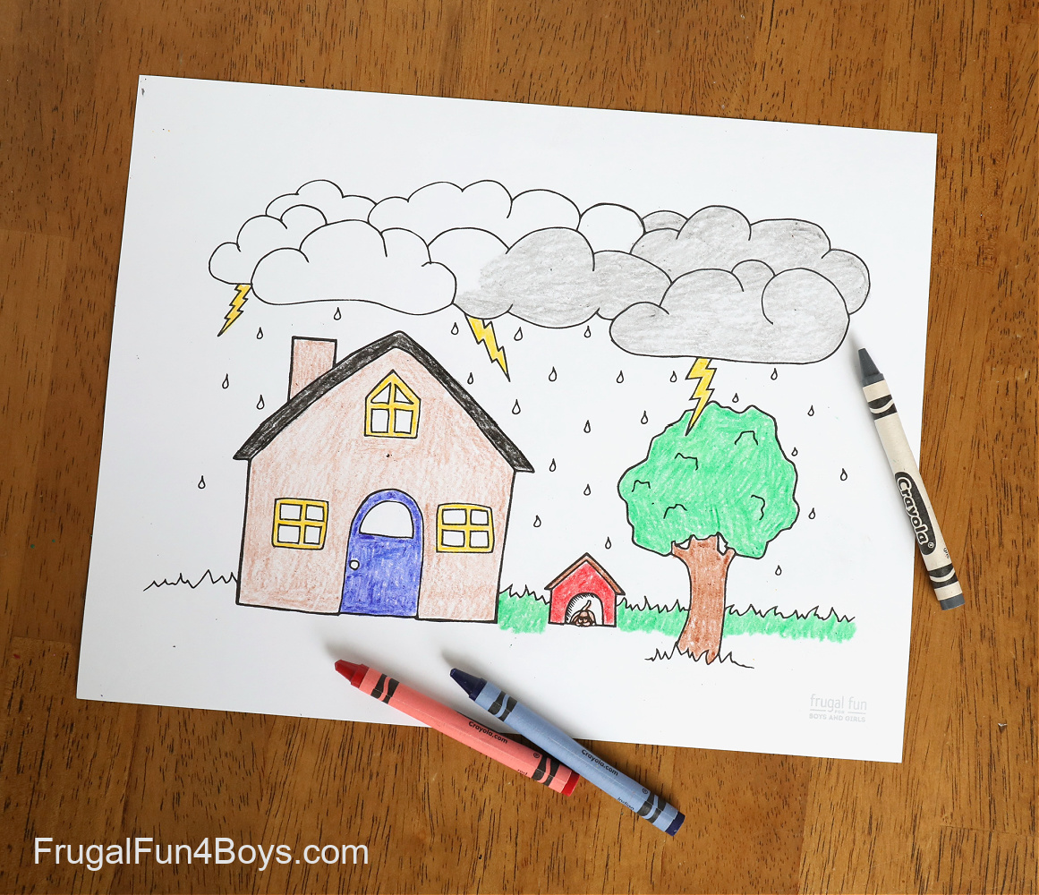 Weather coloring pages