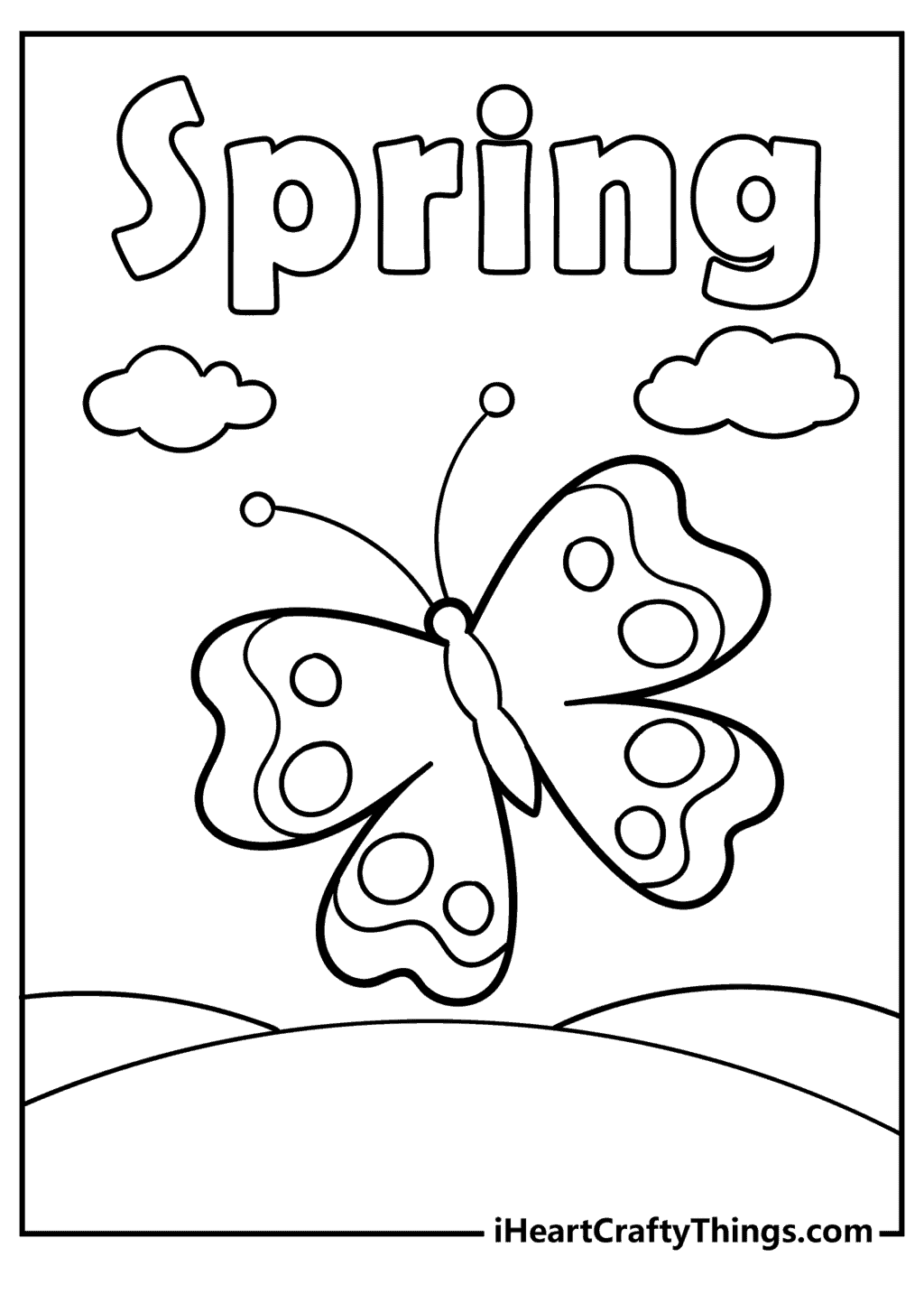 Free spring coloring pages updated