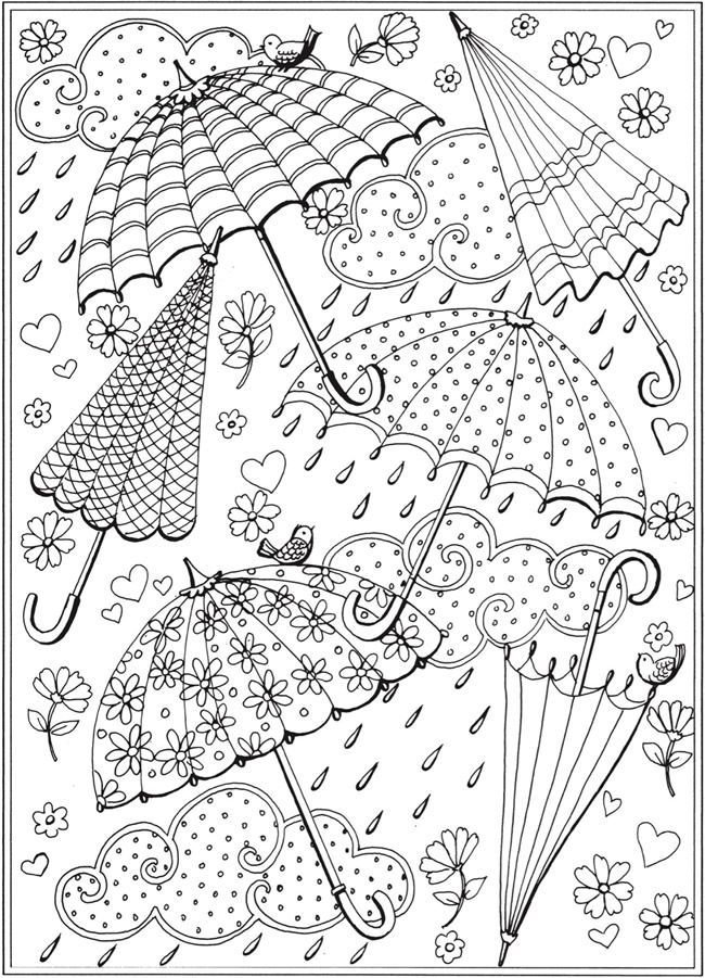 Get creative with stunning spring scenes coloring book