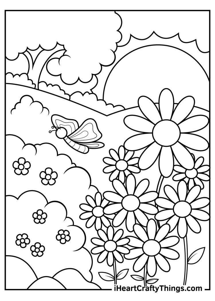 Seasons coloring pages free printables