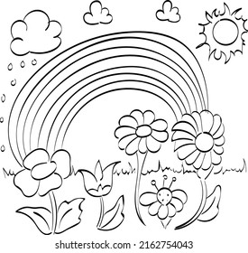 Weather coloring page over royalty