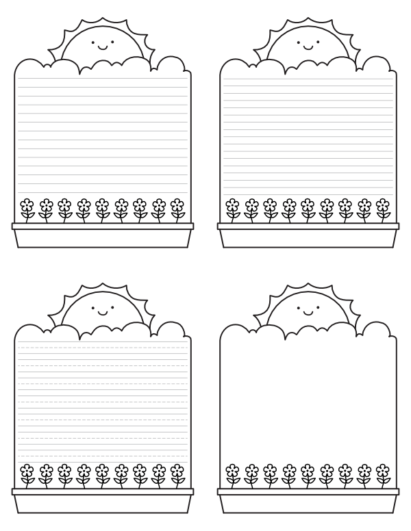 Free printable spring writing templates