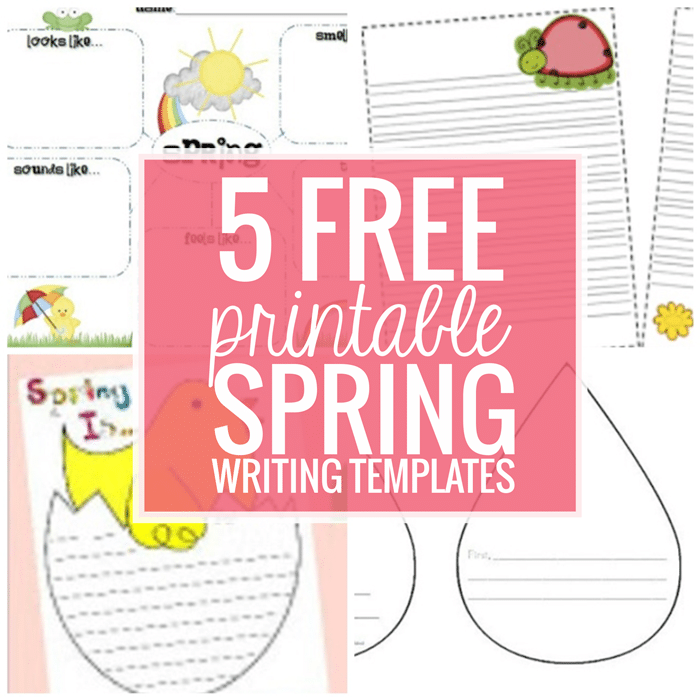 Free printable spring writing templates