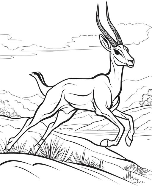 Springbok coloring pages printable for free download