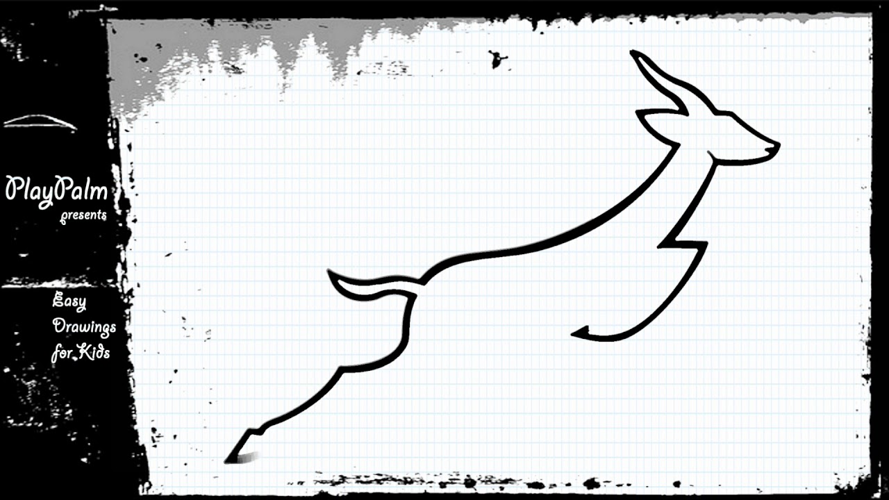 How to draw springbok