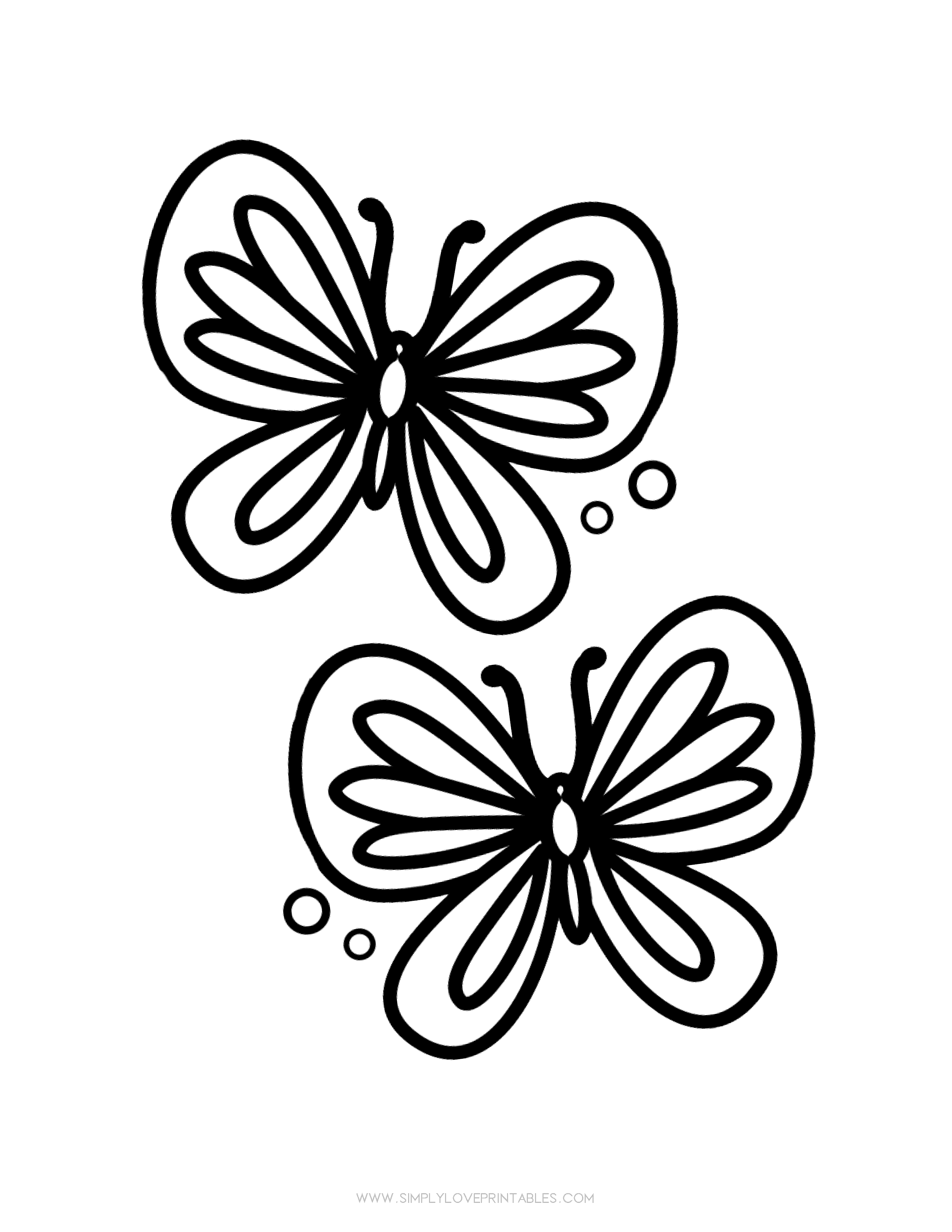 Spring coloring printable pages simply love printables