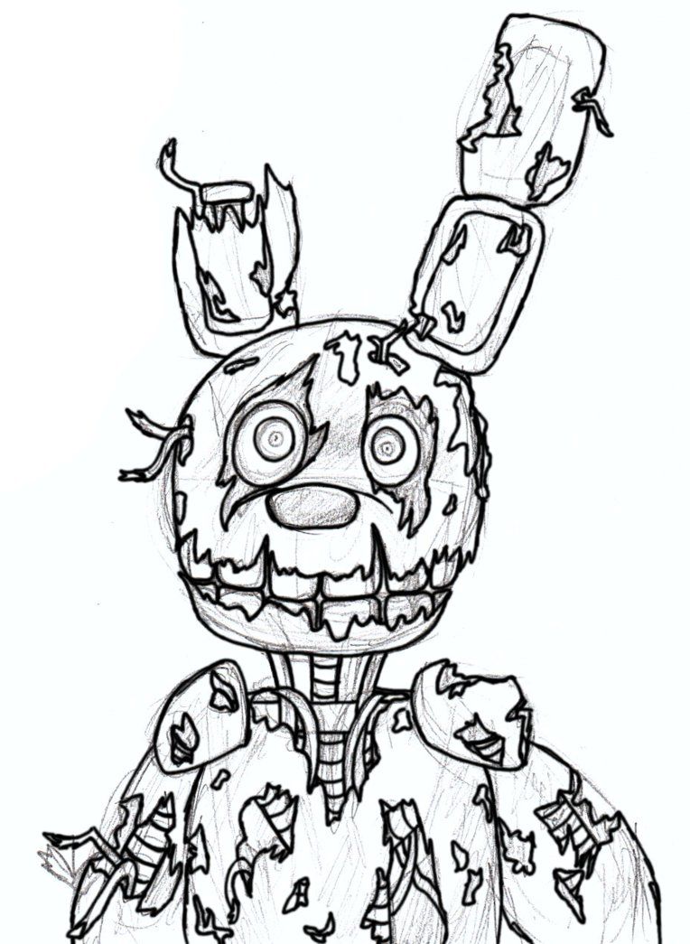 Spring trap coloring page fnaf coloring pages minion coloring pages coloring pages