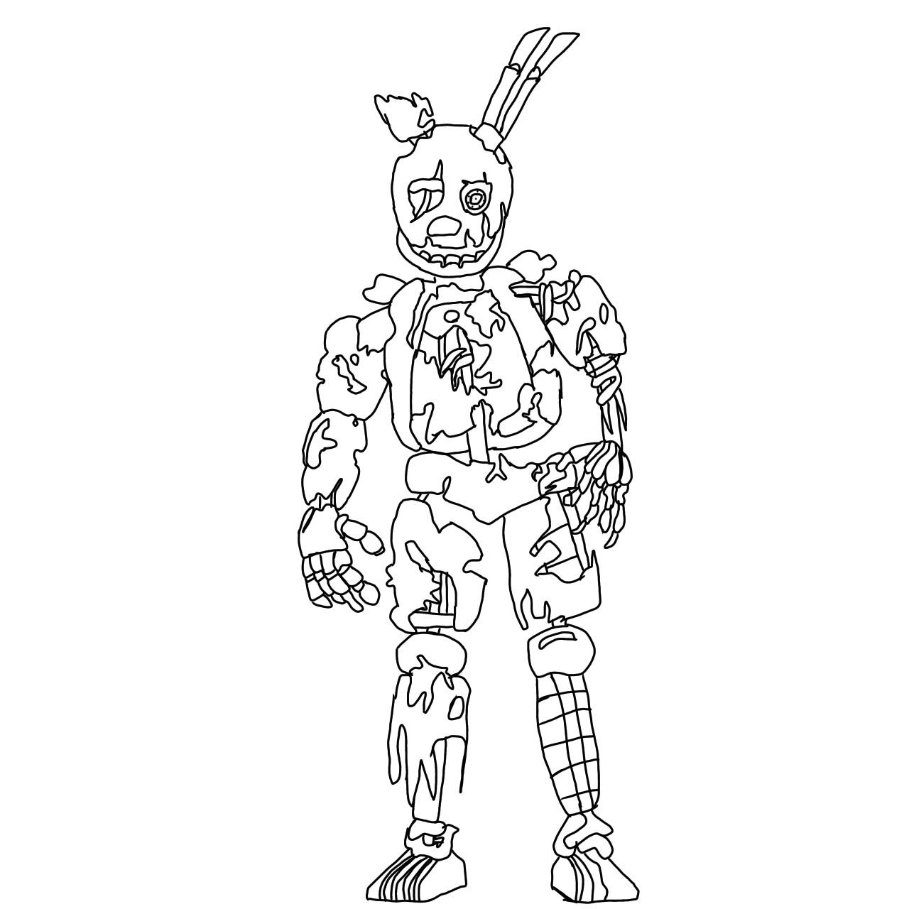 Springtrap redesign rfivenightsatfreddys