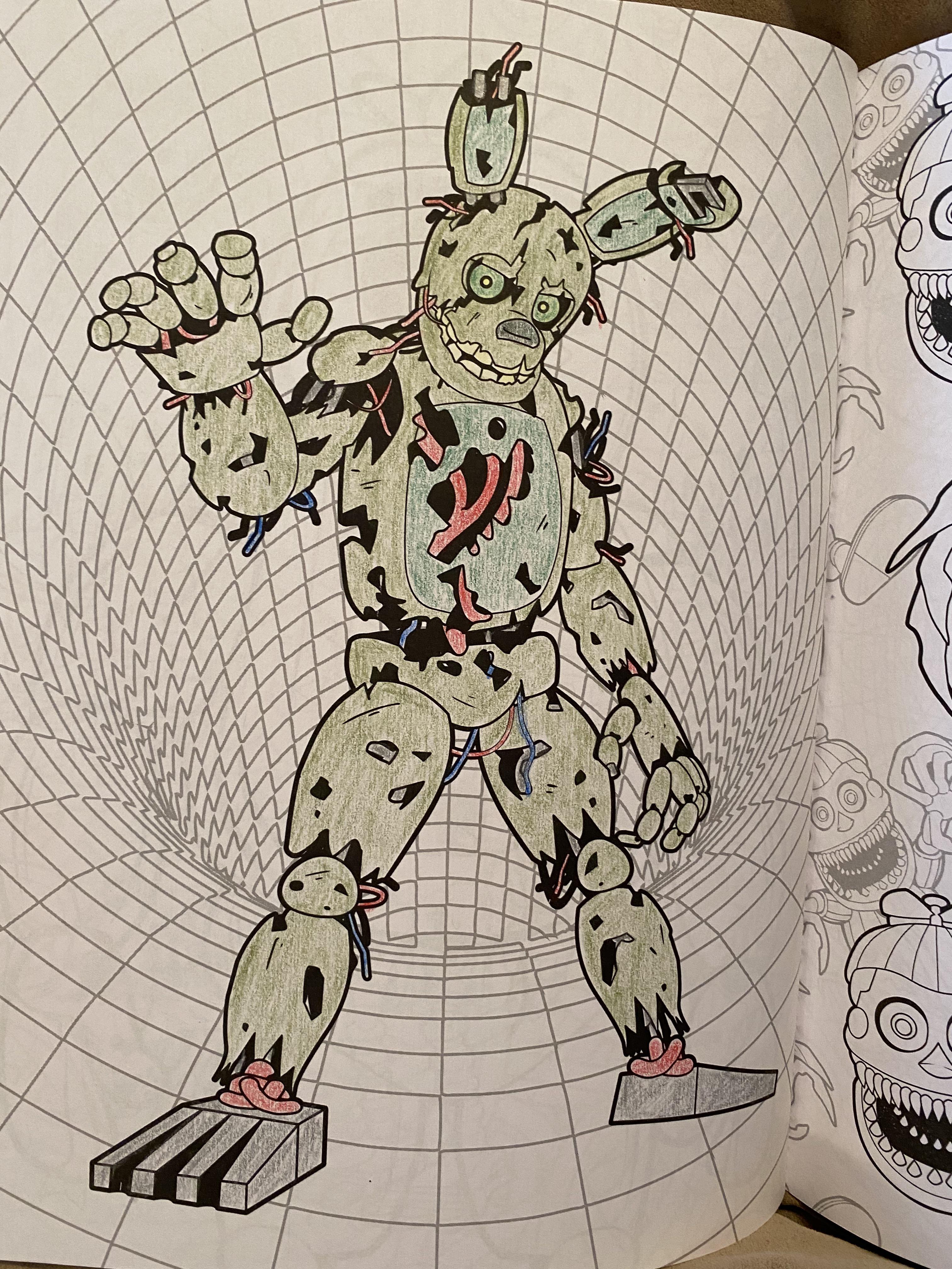 Im loving the new fnaf coloring book rfivenightsatfreddys