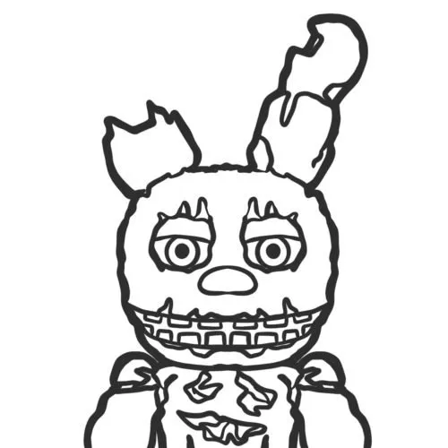 Springtrap coloring page