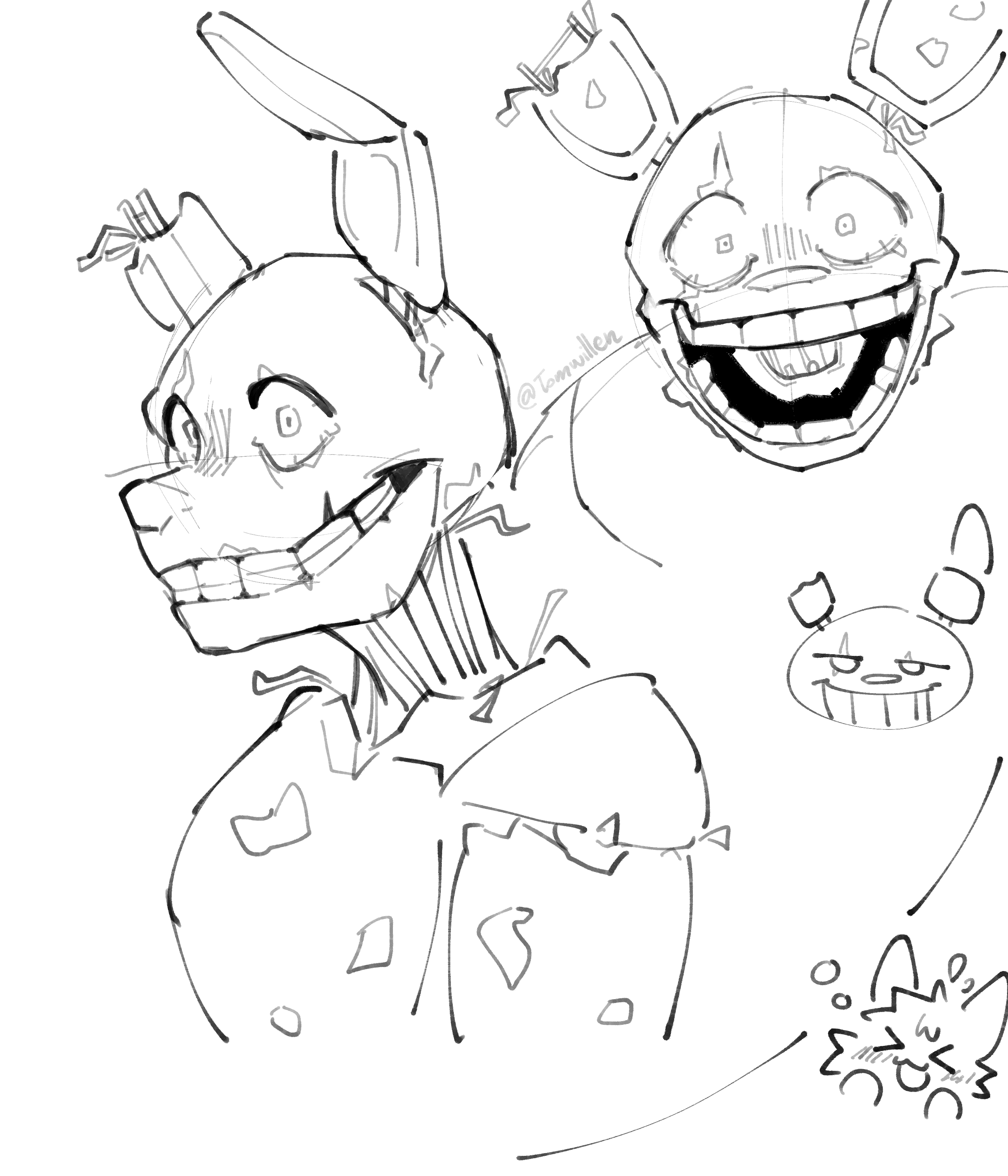 Tom on x springtrap my beloved ð gonna go to the movie on saturday âï fnaf springtrap httpstcoepefhdzb x