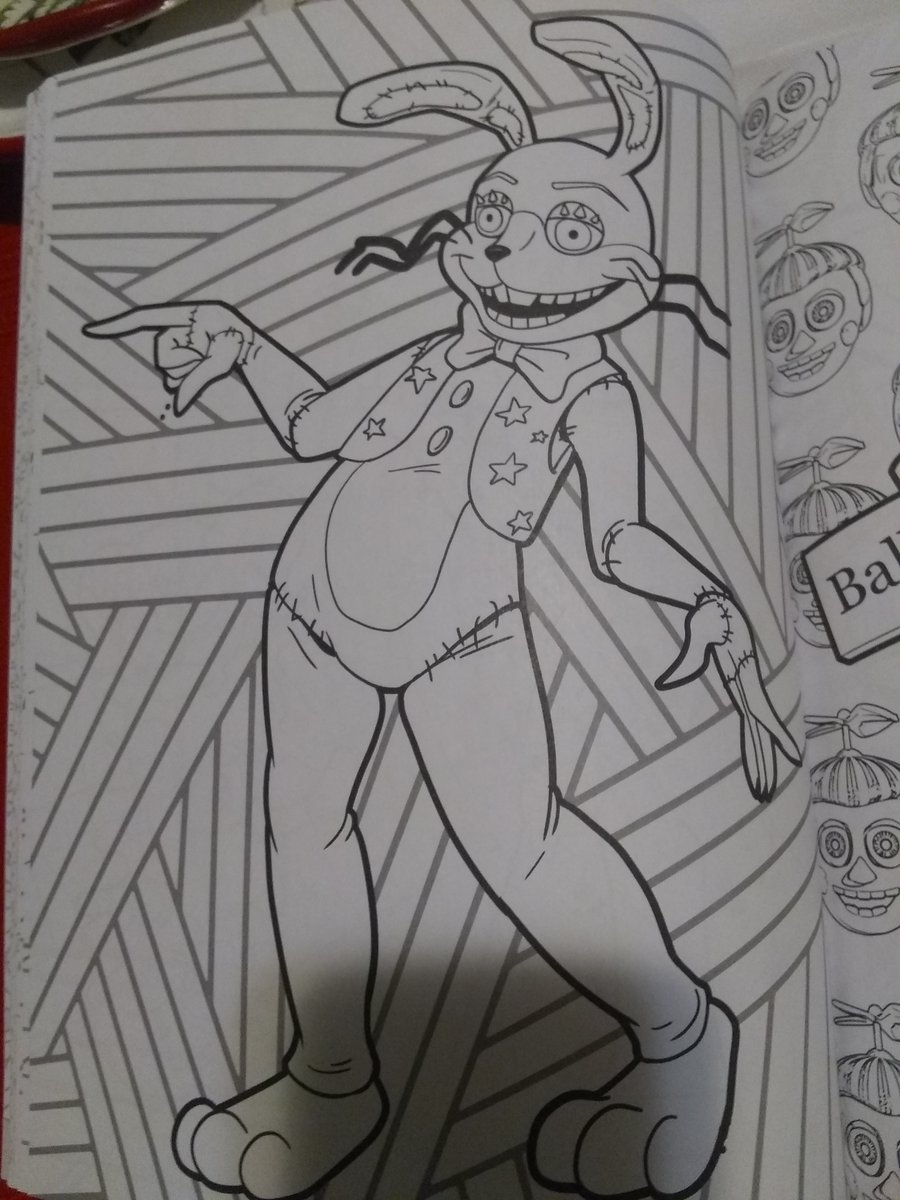 Springfacts on x the recently released official five nights at freddys coloring book features pages with artwork of springtrap william afton glitchtrap and plushtrap this marks the first time glitchtrap has appeared