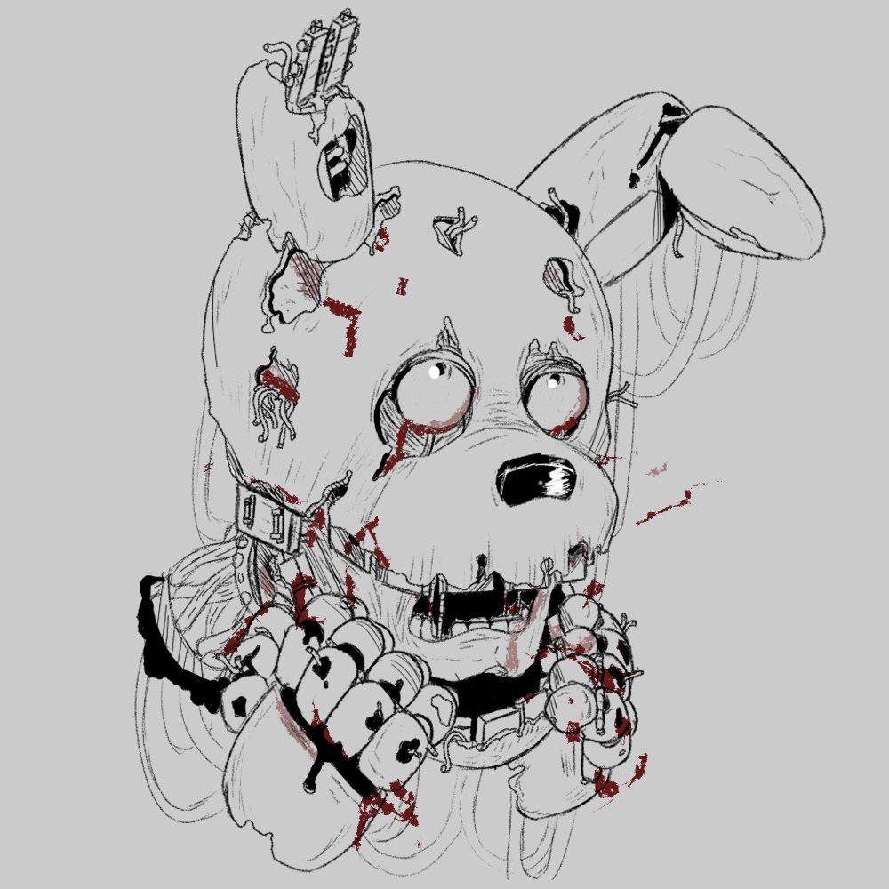 Im a dead dirt springtrap fan so heres a doodle rfivenightsatfreddys