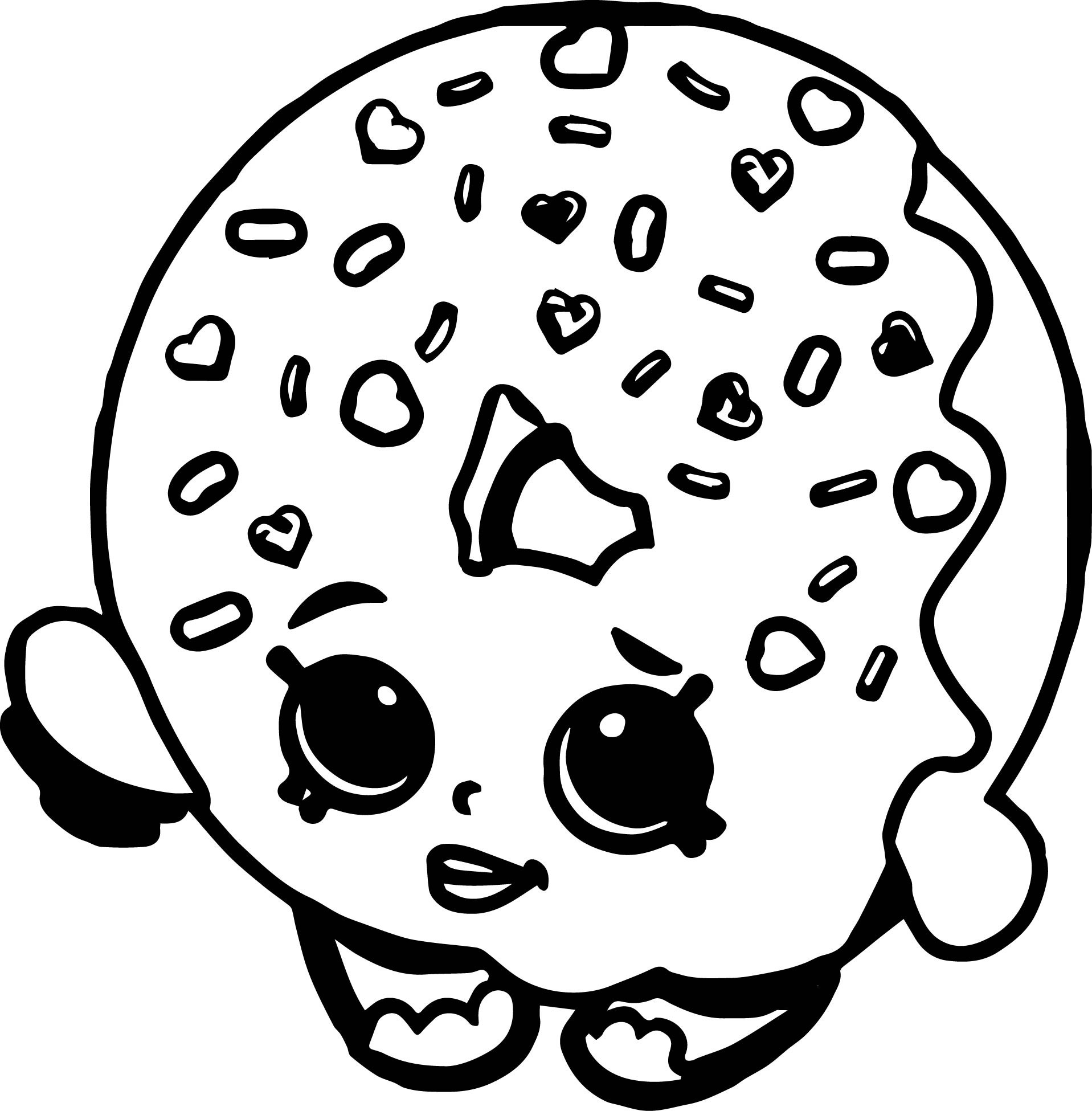 Donut coloring pages