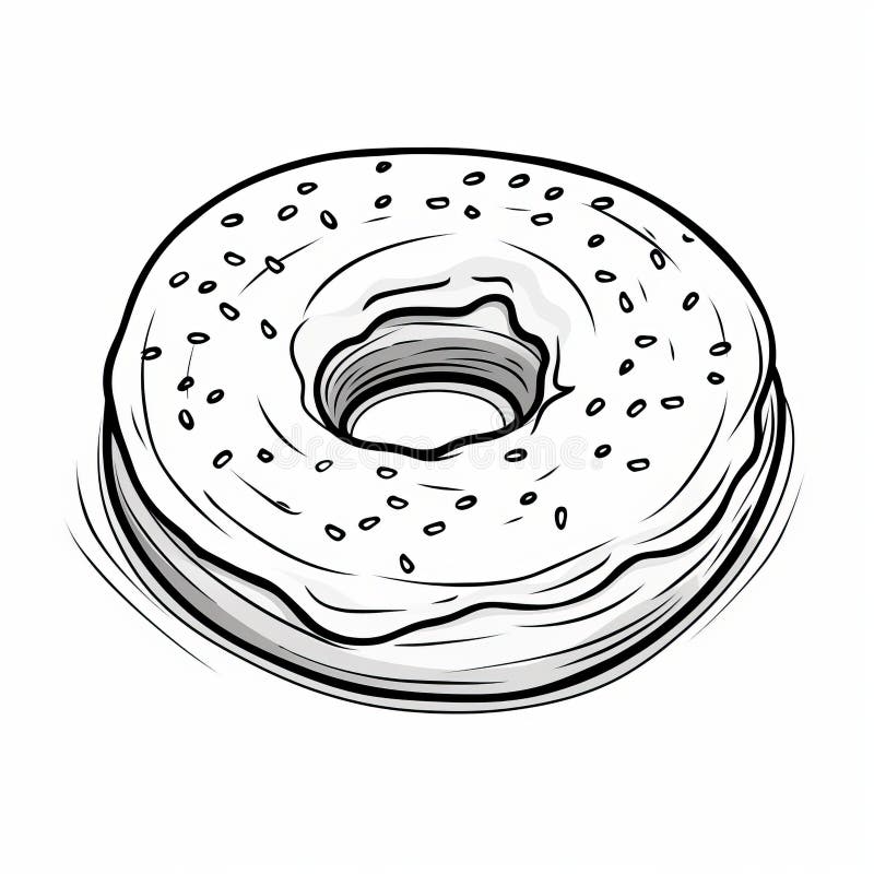 Donut coloring stock illustrations â donut coloring stock illustrations vectors clipart