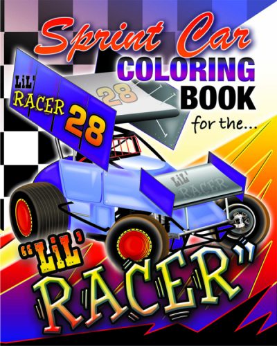 Sprint car lil racer coloring book â race track wholesale