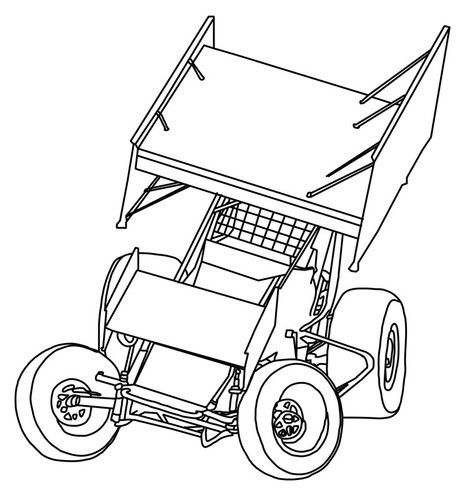 Free childs encyclopedia coloring pages clip arts worksheets and many games enjoy sprint car racing sprint cars cars coloring pages