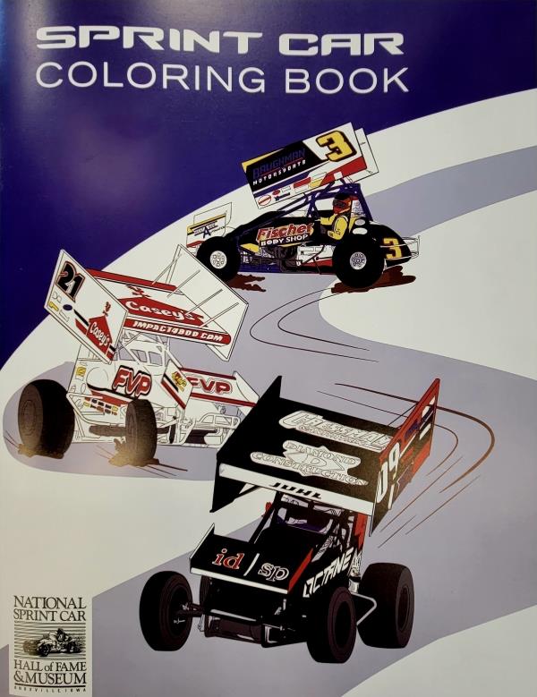 Giant sprint car coloring book