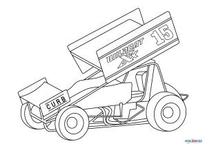 Free printable race car coloring pages for kids