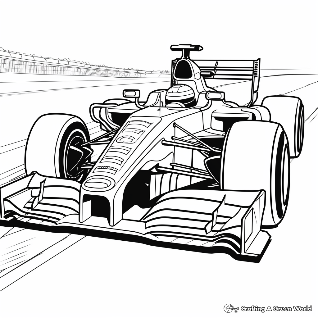 Race car coloring pages