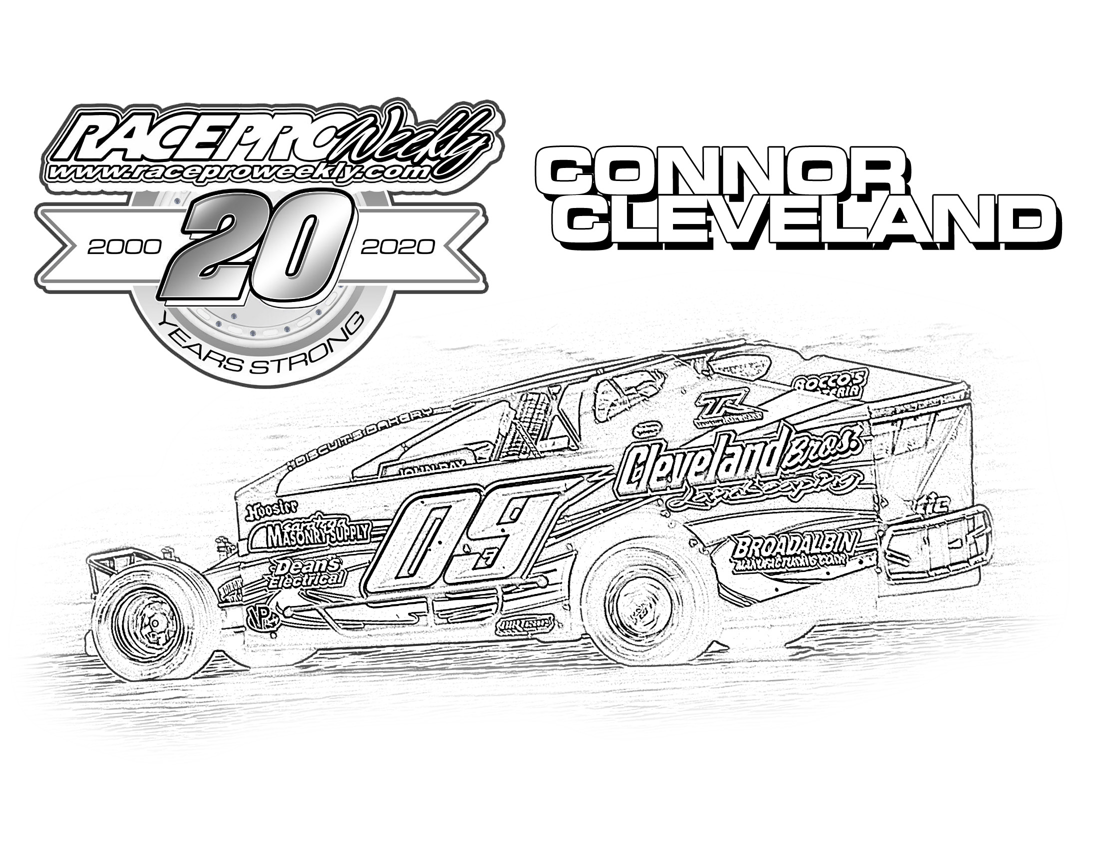 Fan zone coloring pages â race pro weekly