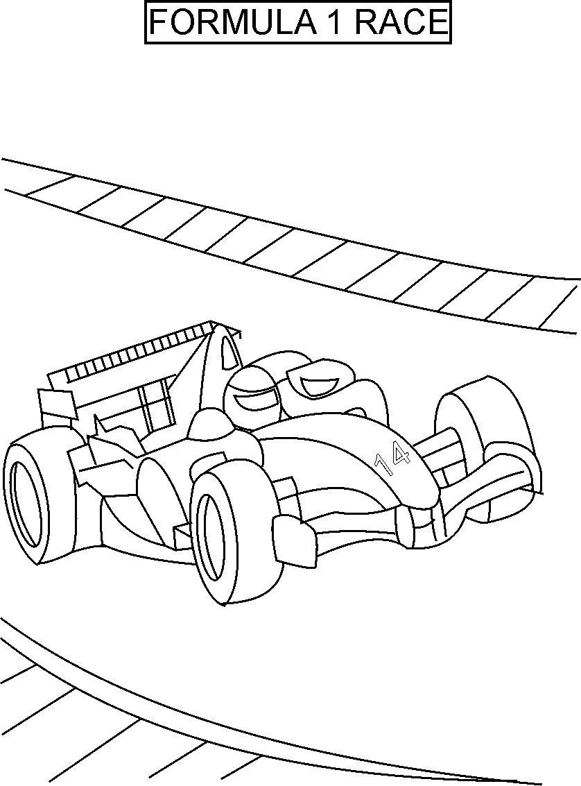 Free printable race car coloring pages for kids