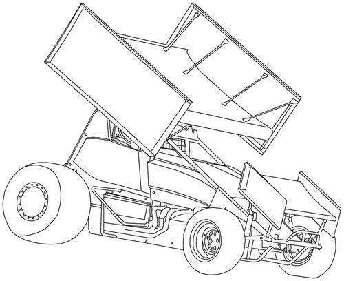 Pin by sprint on sprint sprint cars race car coloring pages cars coloring pages