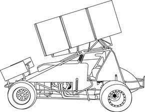 Sprint car coloring page httpwwwamickracingkidssprintgif cars coloring pages sprint cars race car coloring pages