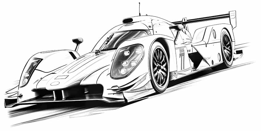 Race car coloring pages