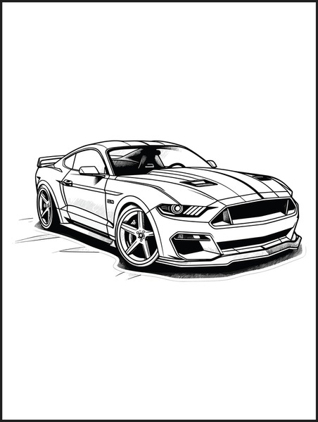 Thousand coloring page car royalty