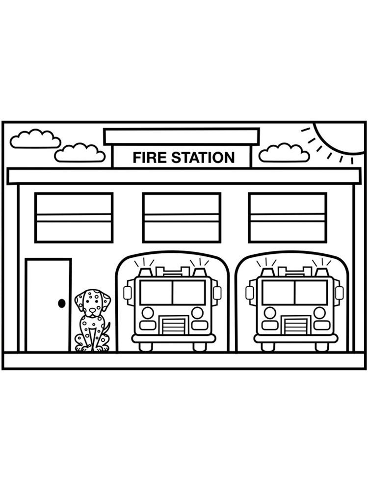 Fire station coloring pages coloring pages wele to school coloring pages for kids