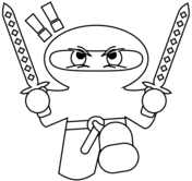 Ninja coloring pages free printable pictures