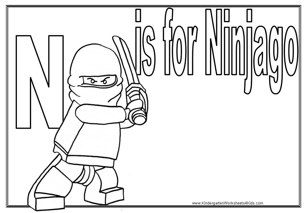 Lego ninjago coloring sheet