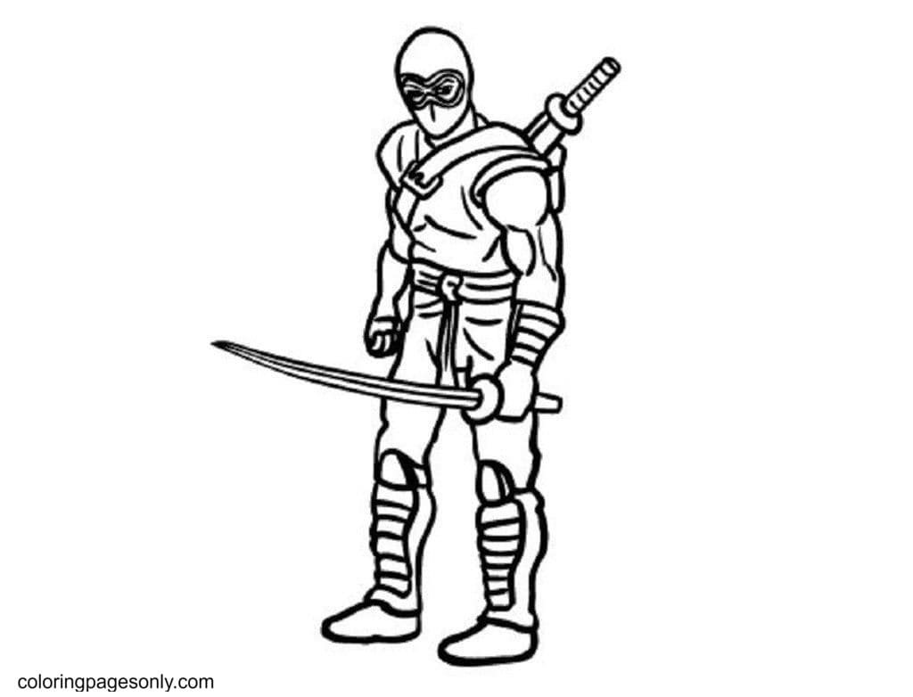 Ninja coloring pages printable for free download