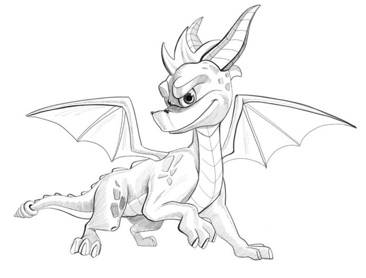 Spyro coloring pictures to draw boy coloring drawings