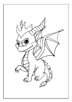 Spyro the dragon inspired coloring pages fueling creative expression