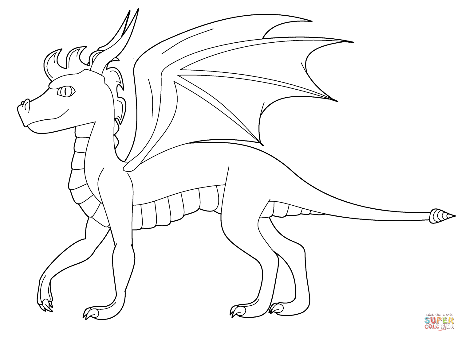 Spyro the dragon coloring page free printable coloring pages