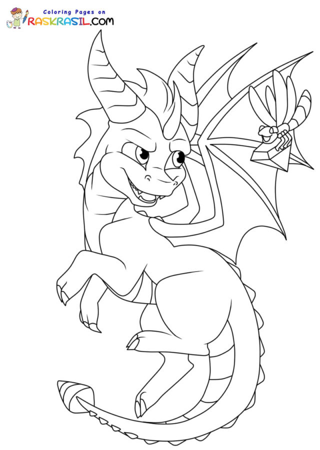 Spyro coloring pages